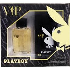 Playboy VIP 2 Piece Set For Men…Set Contains: 2.0 oz. Eau de Toilette Spray & 8.4 oz 2-in-1 Hair & Body Wash