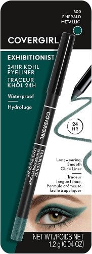 CoverGirl Exhibitionist 24 Hour Kohl Eyeliner (Carded)…Color: Emerald Metallic