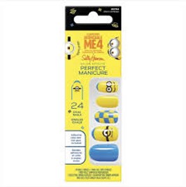Sally Hansen Salon Effects Perfect Manicure Press-On Nails Kit 24 Count, Oval Shaped…Color: OV764 One in a Minion, Despicable Me 4 (99350207930)