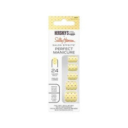 Sally Hansen x Hershey's cookies 'n' crème eggs Salon Effects Perfect Manicure Press-On Nails Kit 24 Count, Square Shaped…Color: SQ771 Spot On Chic (99350213706)