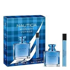 Nautica Midnight Voyage 2 Piece Gift Set…Set Includes 1.6 oz Eau de Toilette Spray & 0.33 oz Eau de Toilette Spray