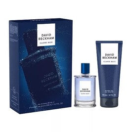 David Beckham Classic Blue For Men 2 Piece Gift Set…Set Includes: 1.6 oz. Eau De Toilette Spray & 6.7 oz. Shower Gel