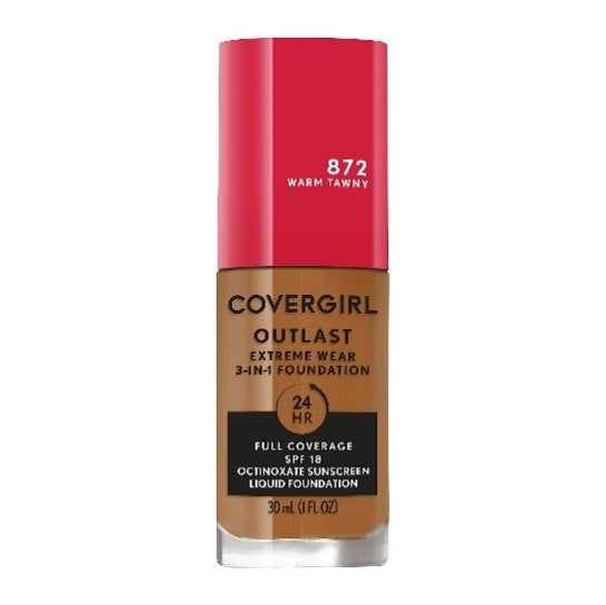 CoverGirl Outlast Extreme Wear 3-In-1 Foundation 1.0 Oz...Color: Warm Tawny #872