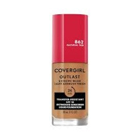 CoverGirl Outlast Extreme Wear 3-in-1 Foundation 1.0 Oz…Color: Natural Tan #862