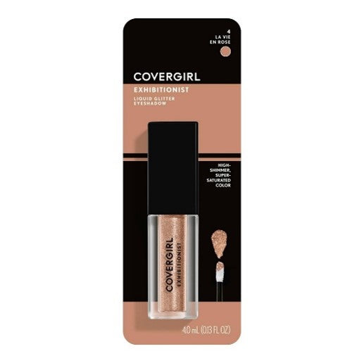 CoverGirl Exhibitionist Liquid Glitter Eyeshadow 0.13 Fl Oz (Carded)...Color: La Vie En Rose