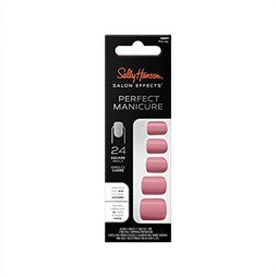 Sally Hansen Salon Effects Perfect Manicure Press-On Nails Kit (Carded)…24 Count…Square Shaped…SQ011 Pink Clay