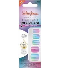 Sally Hansen Salon Effects Perfect Press-On Nails Kit (Carded)…30 Count…Square Shaped…SQ505 Hues & Clues