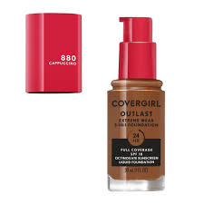 CoverGirl Outlast Extreme Wear 3-in-1 Liquid Foundation 1.0 fl oz…Color: 880 Cappuccino