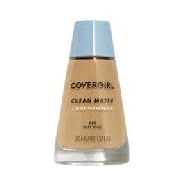 CoverGirl Clean Matte Liquid Foundation 1.0 fl oz…Color: 545 Warm Beige