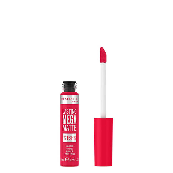 Rimmel Lasting Mega Matte Liquid Lip Color up to 16H 0.25 fl oz…Color: 910-Fuchsia Flush
