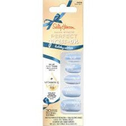 Sally Hansen Salon Effects Perfect Press-On Nails Kit x Holiday Edition (Carded)…30 Count…Oval Shaped…Color: OV515 Snow Be It