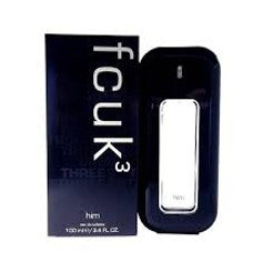 FCUK 3 For Him 3.4 oz. Eau de Toilette Spray