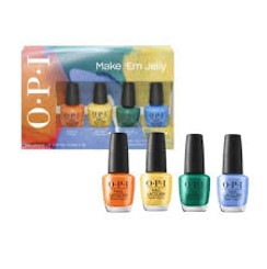 OPI Summer 2025 Nail Lacquer Mini 4 Piece Set…Set Includes: Feelin' Peachly Kween…Daffodil Duck Walk…Pose-In-Ivy…Blue Them All Away (DCS025)