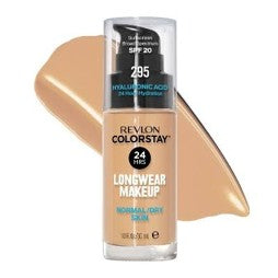 Revlon Colorstay Liquid Foundation for Normal/Dry Skin, SPF 20, Longwear Medium-Full Coverage with Natural Finish…Color: 295 Dune (US Packaging)
