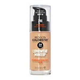 Revlon Colorstay Liquid Foundation for Combination/Oily Skin, SPF 15, Longwear Medium-Full Coverage with Matte Finish...Color: 290 Natural Ochre (Intl Packaging)