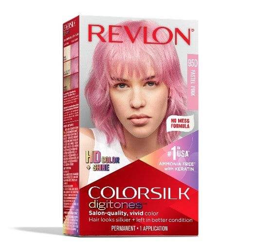 Revlon Colorsilk Digitones Permanent Hair Color with Keratin…Color: Pastel Pink