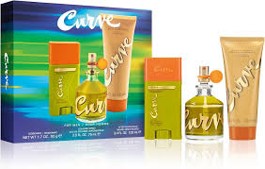 Curve for Men 3 Piece Gift Set…Set Includes: 2.5 oz Cologne Spray…3.4 oz After Shave Balm…1.7 oz Deodorant Stick