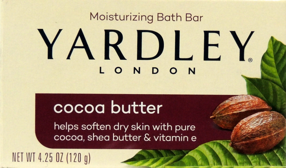 Yardley London Cocoa Butter 4.25 oz. Moisturizing Bath Bar