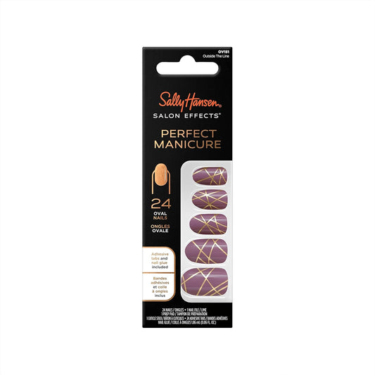 Sally Hansen Salon Effects Perfect Manicure Press-On Nails Kit 24 Count, Oval Shaped…Color: OV745 Plas-Mania, Halloween (99350204628)