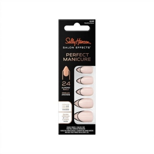 Sally Hansen Salon Effects Perfect Manicure Press-On Nails Kit 24 Count, Almond Shaped…Color: AL241 Needing Space, Outine Tip (99350158968)