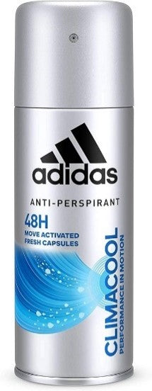 Adidas Climacool For Men 5 oz. 48H Anti-Perspirant Spray…Performance In Motion...Move Activated Fresh Capsules...Unboxed