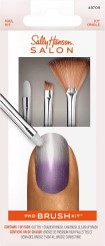 Sally Hansen Nail Salon Pro Brush Kit…Each Kit Contains 1 Piece Each…Glitter + Gradient Brush…Fan Brush…Clean-Up Brush