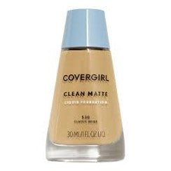 CoverGirl Clean Matte Liquid Foundation 1.0 fl oz…Color: 530 Classic Beige