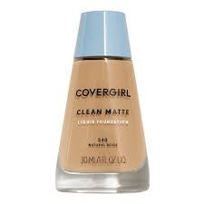 CoverGirl Clean Matte Liquid Foundation 1.0 fl oz…Color: 540 Natural Beige