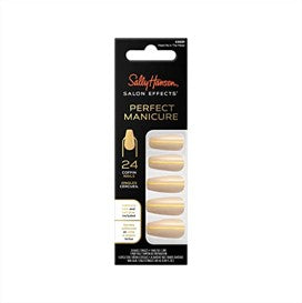 Sally Hansen Salon Effects Perfect Manicure Press-On Nails Kit (Carded)…24 Count…Coffin Shaped…CO331 Me in the Metal