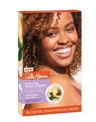 Sally Hansen Snip & Use Wax Strip for Face & Body…Customizable Wax Strips…Contains: 10 Wax Strips (2 sided strips)...2 Azulene Oil Finishing Wipes