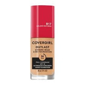 CoverGirl Outlast Extreme Wear 3-in-1 Liquid Foundation 1.0 fl oz…Color: 817 Golden Natural