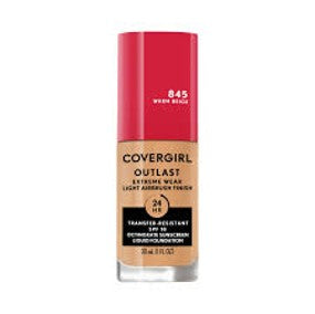 CoverGirl Outlast Extreme Wear 3-in-1 Liquid Foundation 1.0 fl oz…Color: 845 Warm Beige
