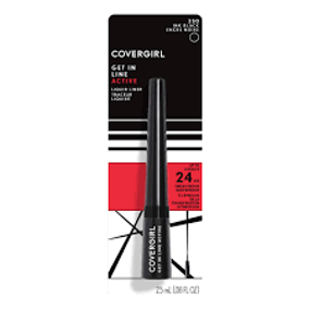 CoverGirl Get In Line Active Liquid Eyeliner 0.08 fl oz (Carded)...Color: 350 Ink Black