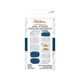 Sally Hansen Salon Effects Nail Strips Kit (Carded)…32 Count…Color: 1060 Call of Blue-ty