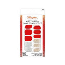 Sally Hansen Salon Effects Nail Strips Kit (Carded)…32 Count…Color: 1065 A-List Ruby
