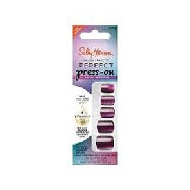 Sally Hansen Salon Effects Perfect Press-On Nails Kit (Carded)…30 Count…Square Shaped…Color: SQ506 Don't Be Jewel