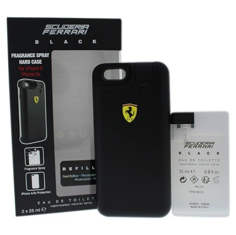 Scuderia Ferrari Black 3 Piece Set…Set Contains:  2 x Eau de Toilette Spray & 1 Iphone 6 Hard Case