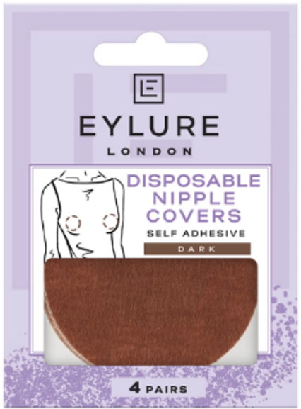 Eylure Disposable Nipple Covers...Self Adhesive…Dark Tone…4 Pairs