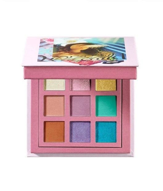 Pley Beauty Pleyer Eyeshadow Palette…Color: Love Child…Includes: Blondie, Rose Quartz, Lemonade, Rebel Heart, Aerosol, Acid Rain, Alabama, Ultra Violet, High Tide