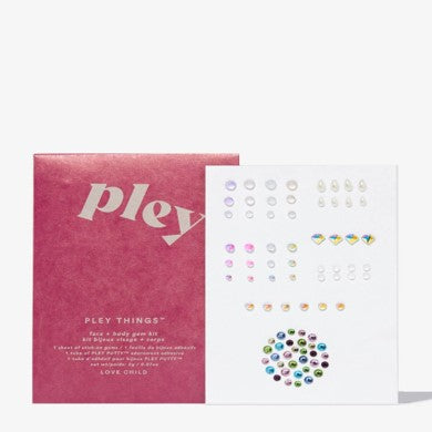 Pley Beauty Pley Things Face + Body Reusable Face + Body Gems…Color: Love Child