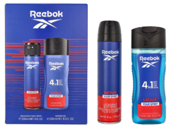 Reebok Move Your Spirit 2 Piece Set For Men…Set Includes: 6.7 oz Deodorant Body Spray…8.5 oz 4-In-1 Body, Face, Hair, & Beard Wash