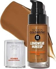 Revlon Colorstay Liquid Foundation for Combination/Oily Skin, SPF 15, Longwear Medium-Full Coverage with Matte Finish...Color: Cinnamon (US Packaging)
