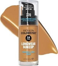 Revlon Colorstay Liquid Foundation for Normal/Dry Skin, SPF 20, Longwear Medium-Full Coverage with Natural Finish…Color: Toast (CAN Packaging)