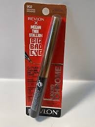 Revlon X Megan Thee Stallion Big Bad Eye So Fierce Chrome Ink Liquid Liner (Carded)...Color: Gunmetal