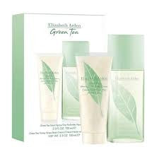 Green Tea by Elizabeth Arden 2 Piece Gift Set…Includes: Green Tea Scent Spray 3.3 oz & Green Tea Honey Drops 3.3 oz Body Cream