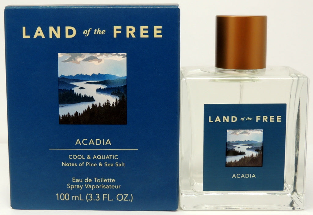 Land of the Free Acadia 3.3 oz. Eau de Toilette Spray...Cool & Aquatic