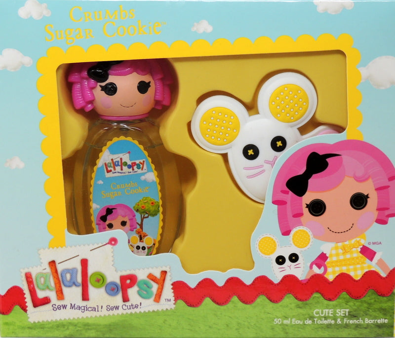 Lalaloopsy Crumbs Sugar Cookie 2 Piece Cute Set…Set Contains: 1.7 oz. Eau de Toilette Spray…French Barrette