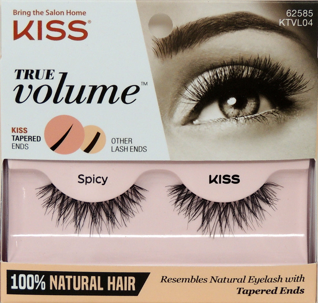 Kiss True Volume Eyelashes…Style: Spicy… Tapered Ends...100% Natural Hair