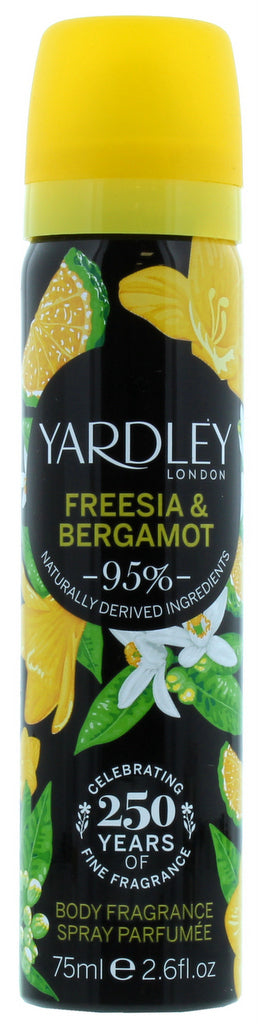 Yardley London Freesia & Bergamot 2.6 oz. Deodorising Body Spray