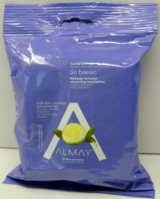 Almay So Baesic Makeup Remover Wipes 25 Count